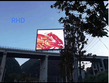 37 sqm outdoor P6 4scan traffic guidance panel installed at Bijie city