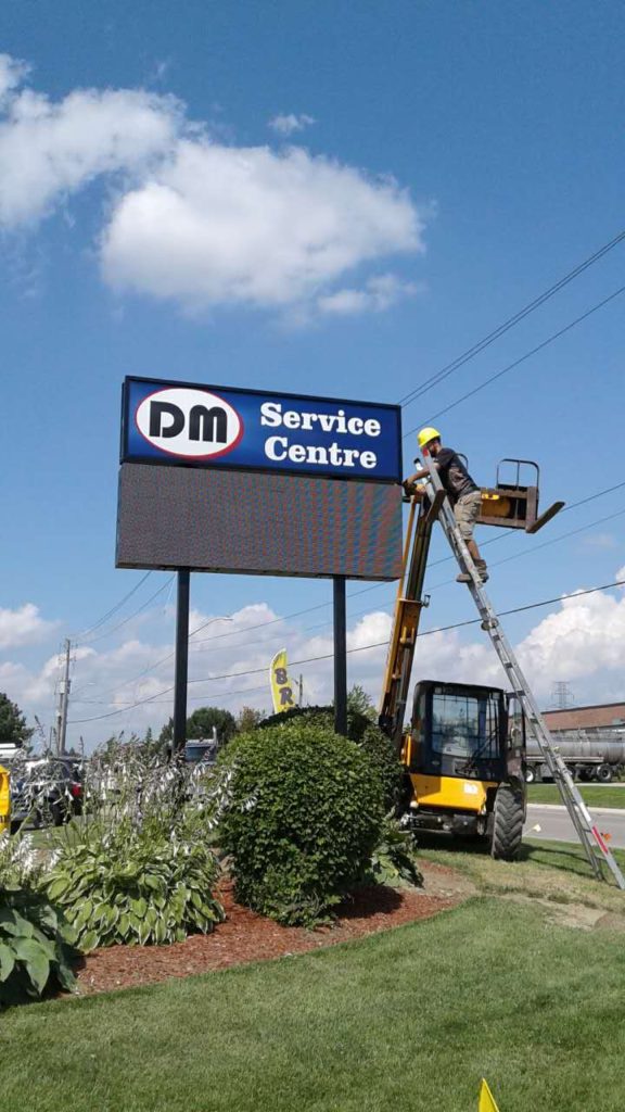 New P10 double faced LED billboard installation in Canada - Showcase - 4
