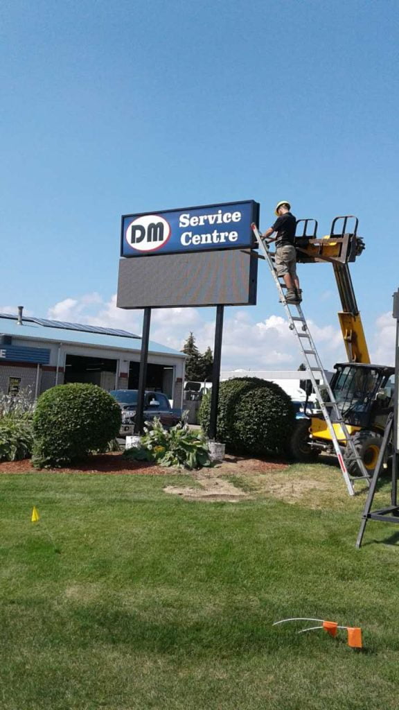 New P10 double faced LED billboard installation in Canada - Showcase - 3