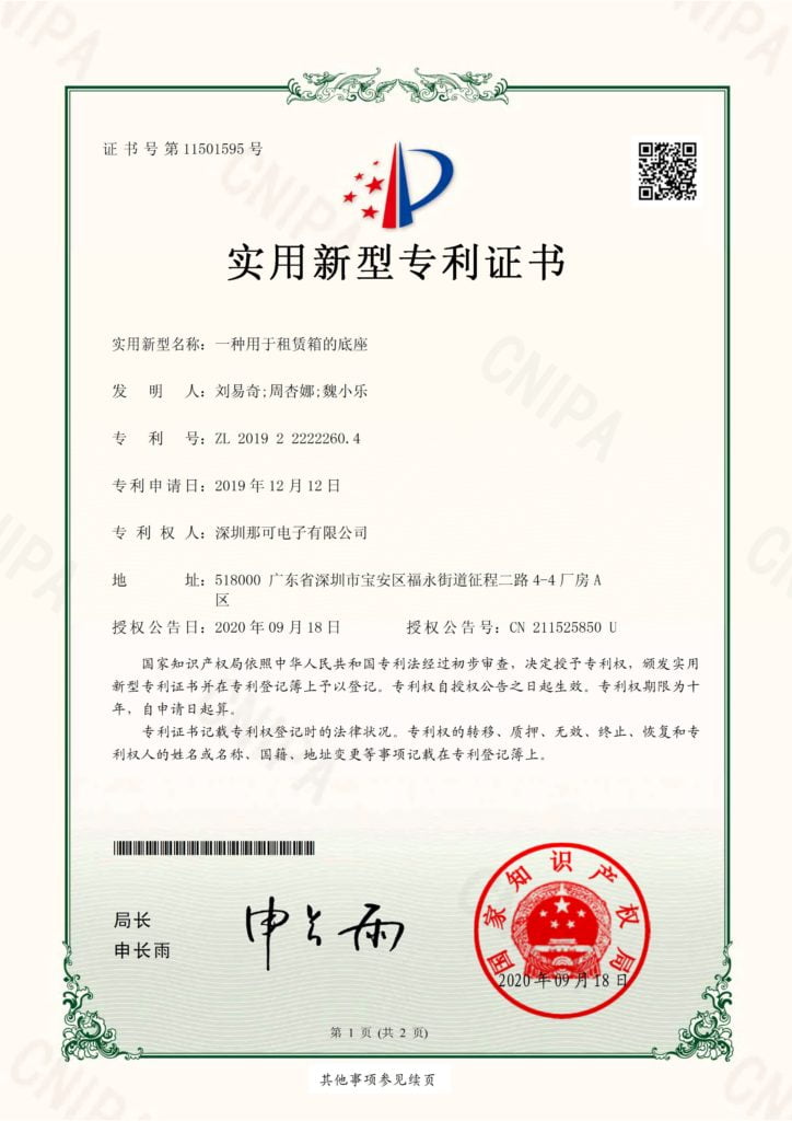 Product patents -  - 2