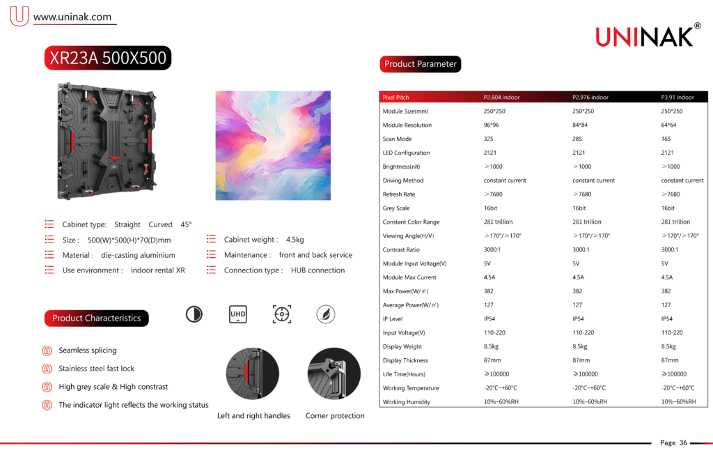 500×500mm XR LED Video Display for Events-XR23A - XR23A - 1
