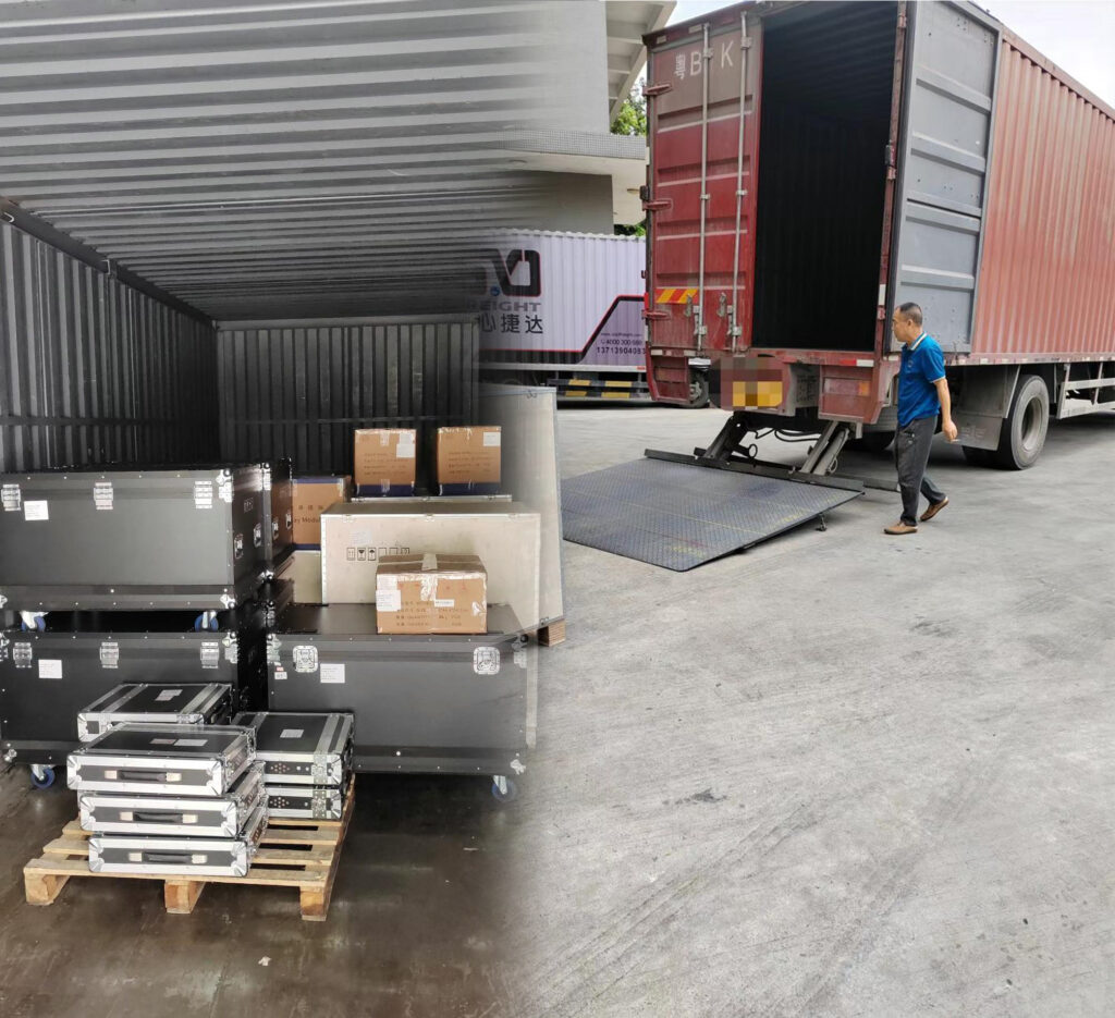 Loading a containerIndoor 960×960mm Fixed, 500×1000mm rental display, and 640×1920mm poster - News - 1