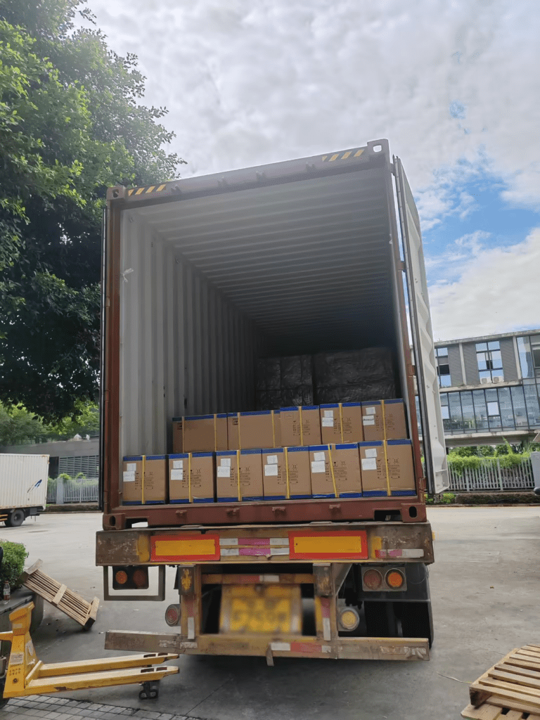 LED video display loading a container... - News - 1