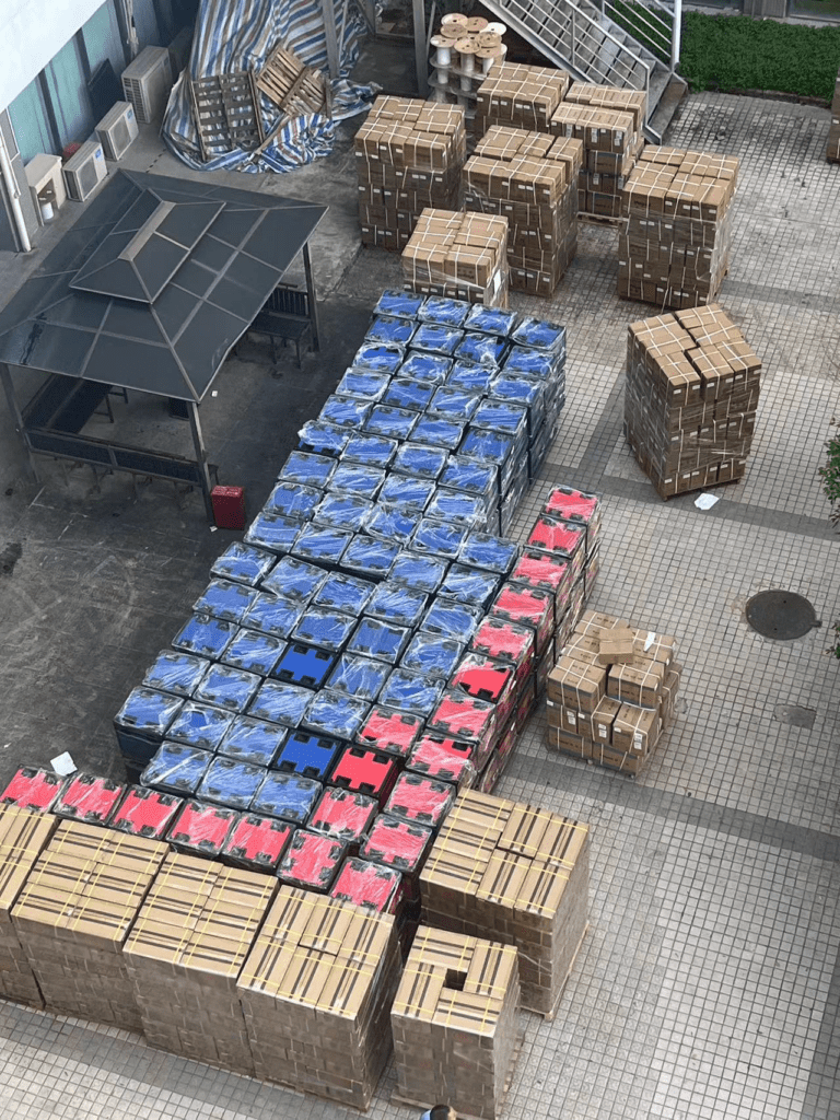 500x500 LED video display loading a container... - Company News - 1