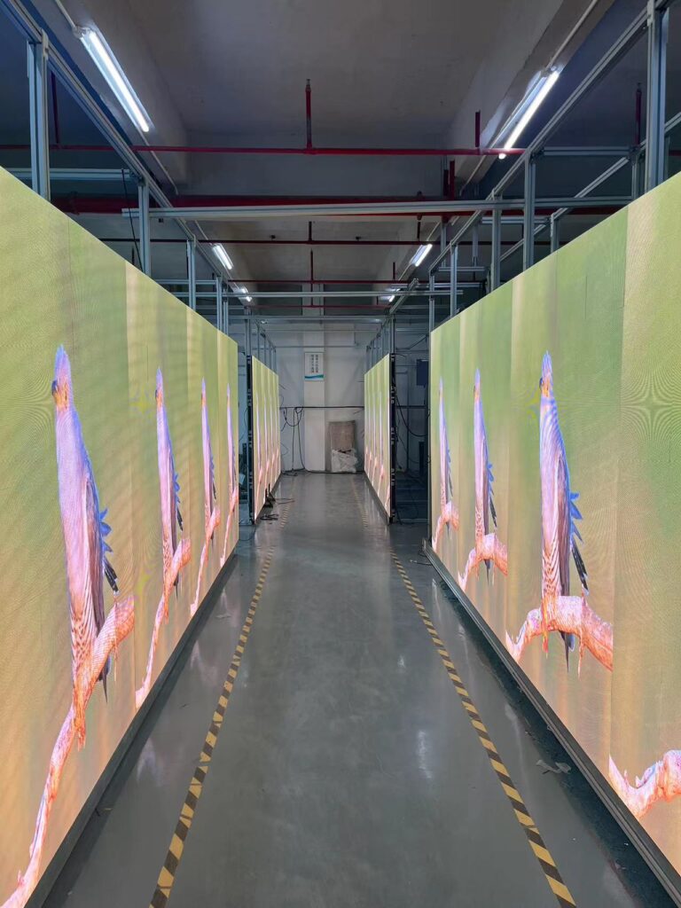 P2 indoor hongsheng 3840hz with gob 640*480mm 150pcs cabinets aging - Company News - 4