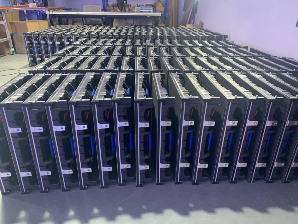 Indoor P3.91 500×500mm curved cabinets - Company News - 3