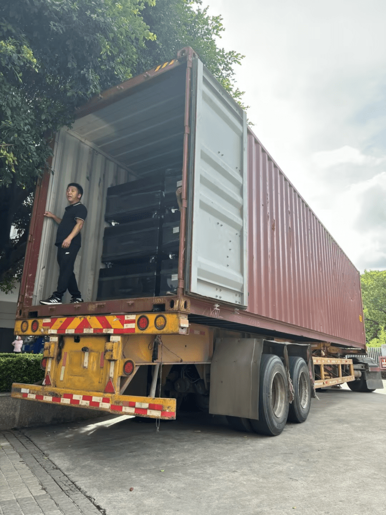 Setting sail today: loaded with 40HQ full color LED video display cabinets! - News - 2