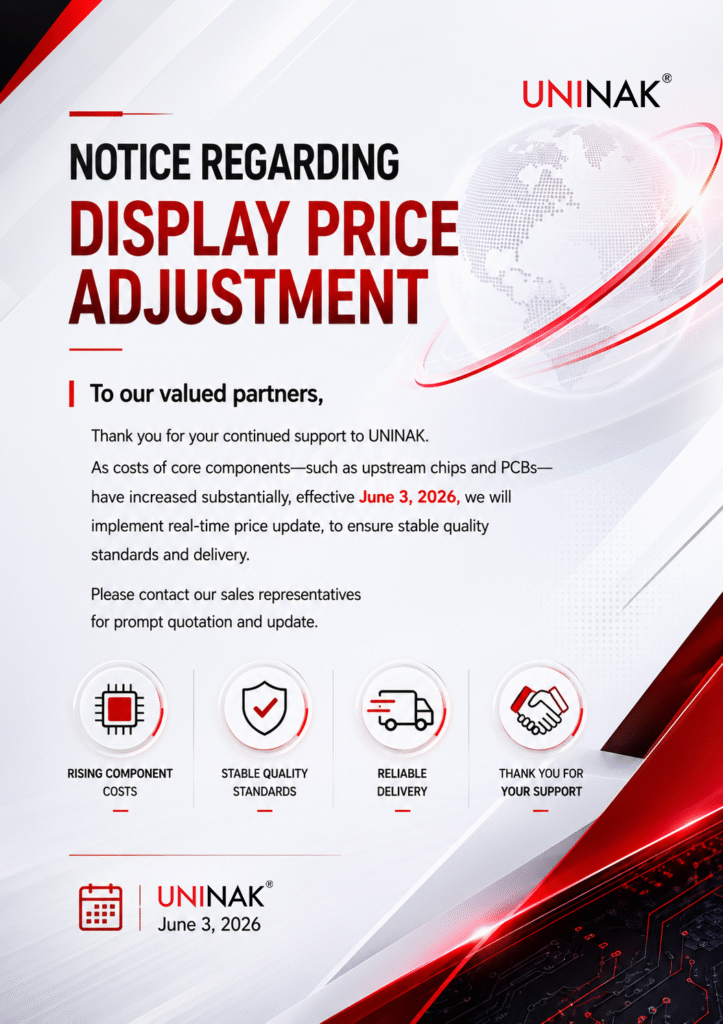  - Notice regarding display price adjustment - 1